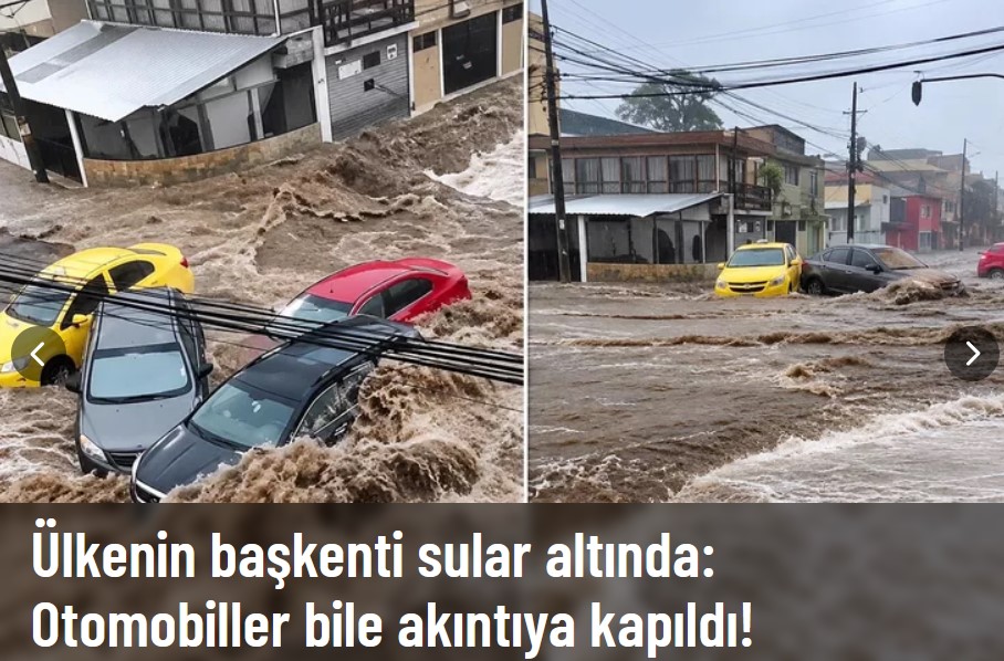 Ekvador'un Başkenti Quito'da Sel Felaketi!